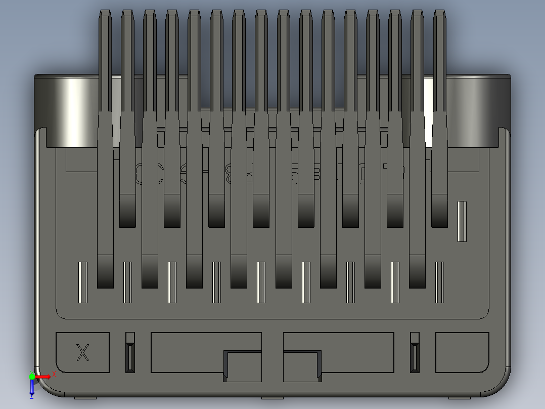 连接器AAUS01AP2-016K025俯视图
