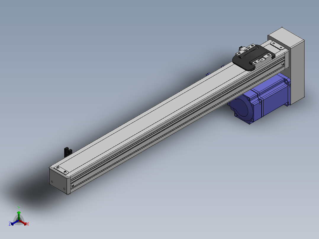 精密模组MY50-T10-450L-BM-P20B-C4-C正等轴测图
