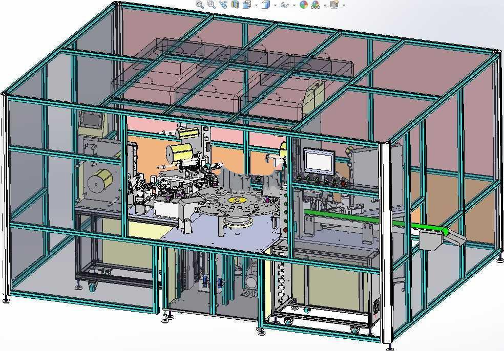 【1517】全自动手机贴膜机SW设计