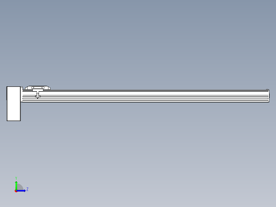 同步带全封闭直线模组TPA-HCB-85D-90-L1000-RP-Y-P20-N3左视图