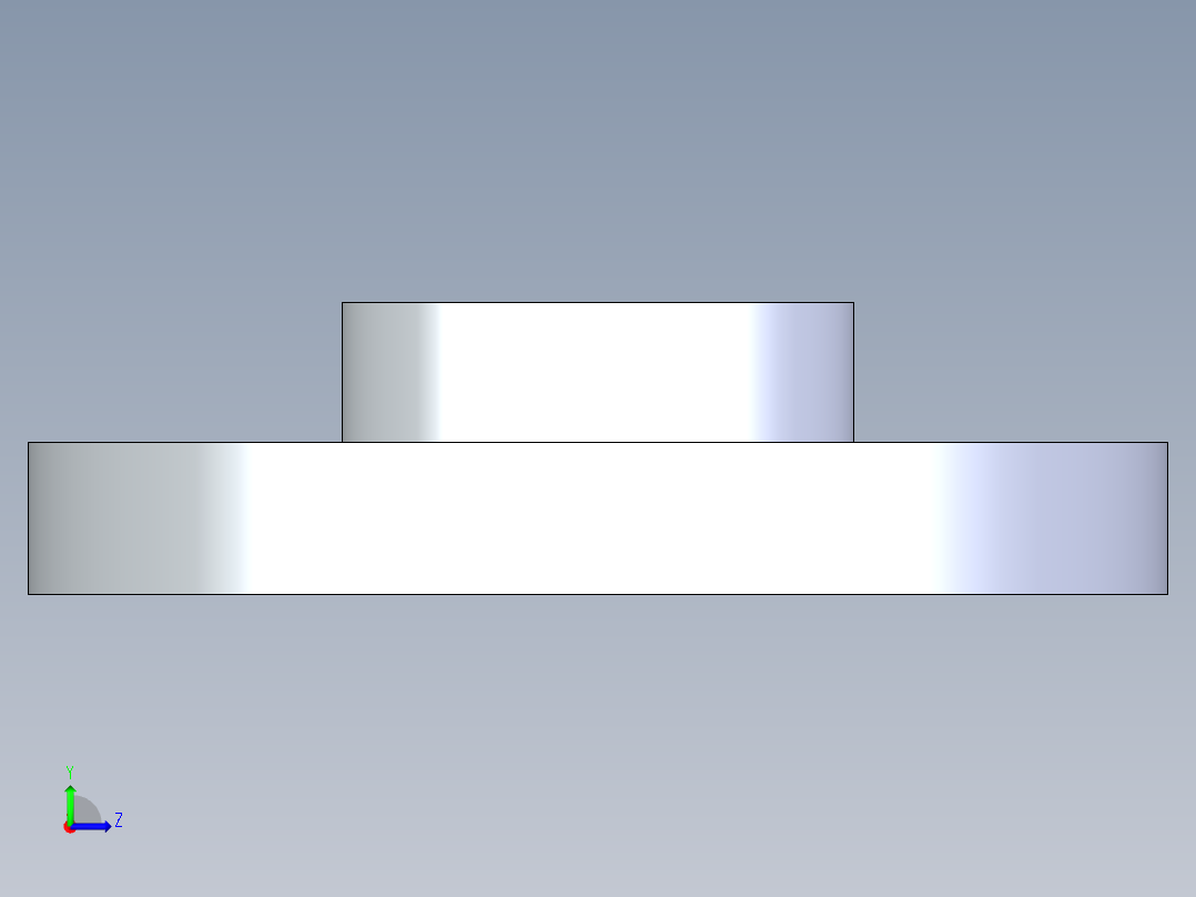 CPVC管件24-Sch80_Flange One-Piece_FPT_9852-012_1.25in左视图