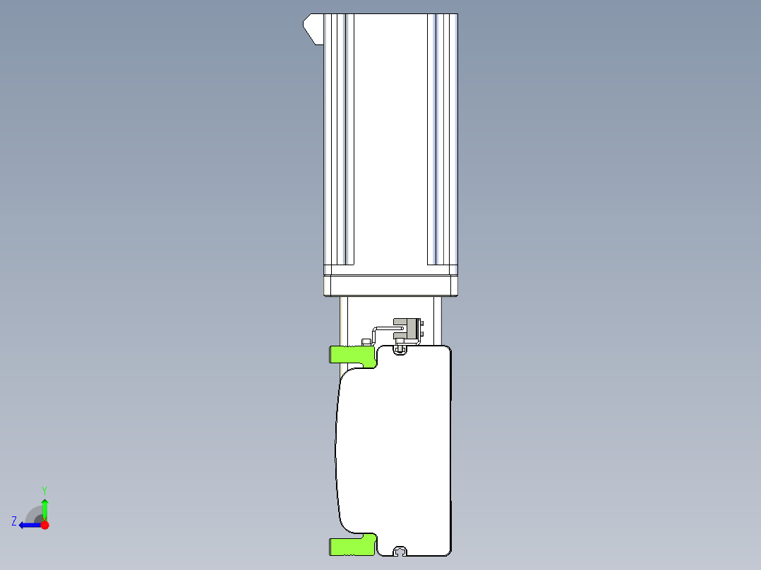 同步带滑台-半封闭B13-L90-S2300-R-Z86-D3右视图