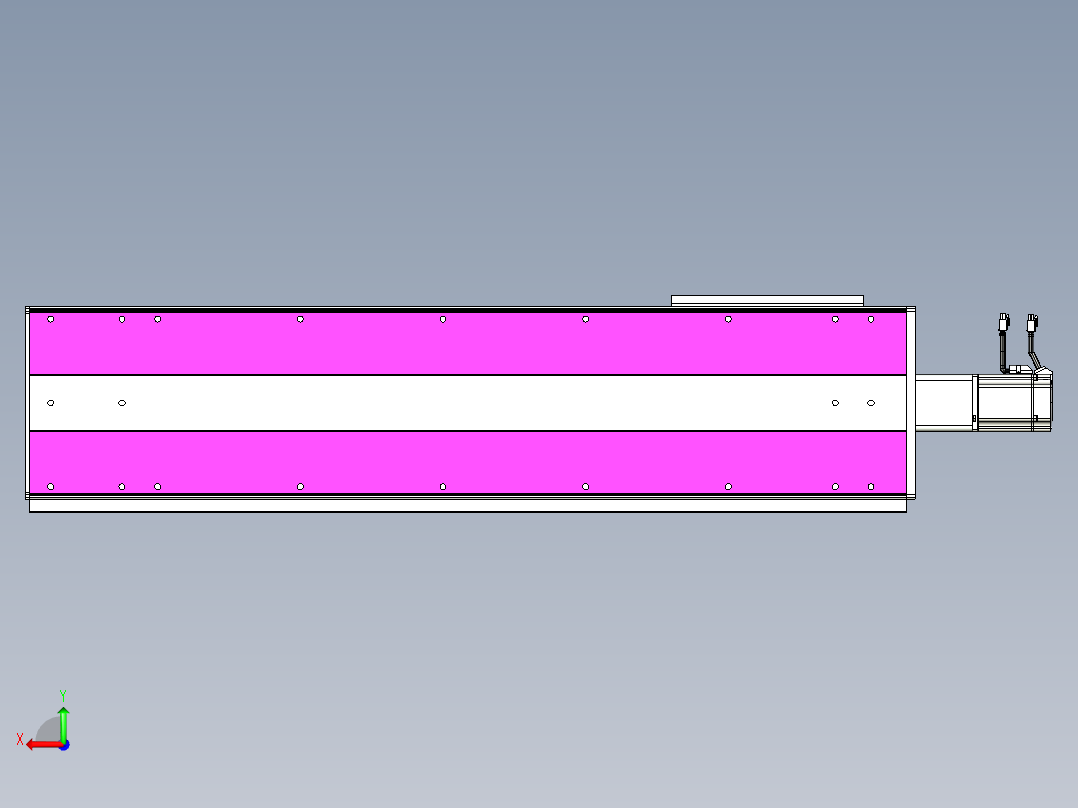 VF丝杆传动-一般环境VF27-Lxx-C-S850-BC-ZP75-C3后视图