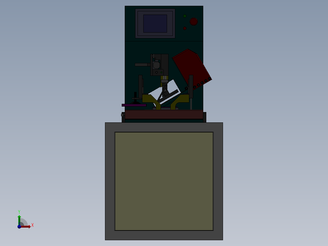 电脑光驱组件自动贴膜设备sw17前视图