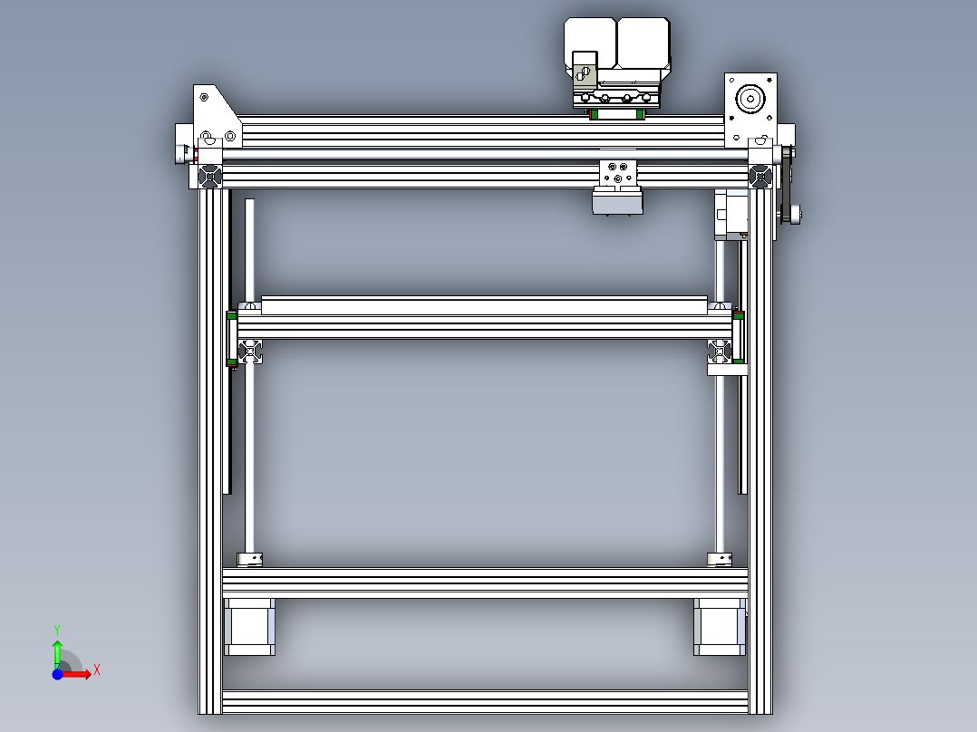 3D打印机模型前视图
