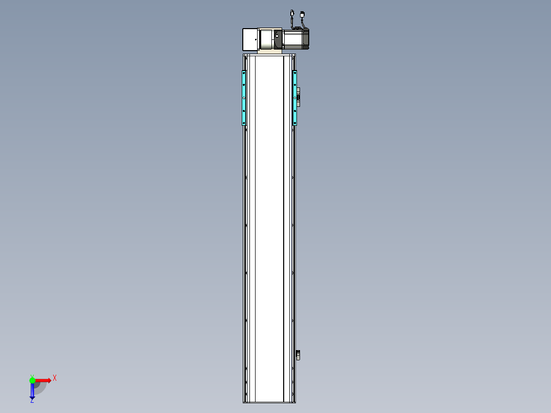 同步带滑台-半封闭B22H-L100-C-S1050-LU-P75-D3-N5俯视图