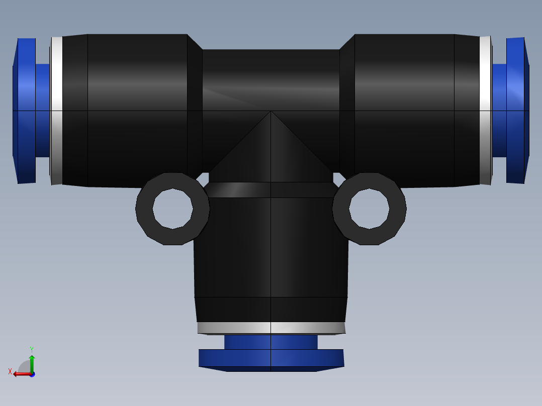 气嘴-Ø6 UNIÃO T (C00600600)后视图