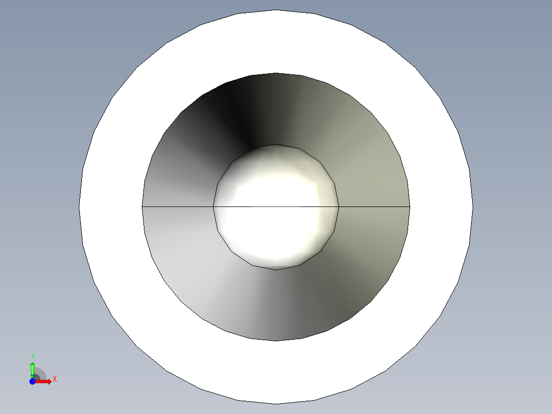 气缸体螺栓三维建模及机械加工工艺设计前视图
