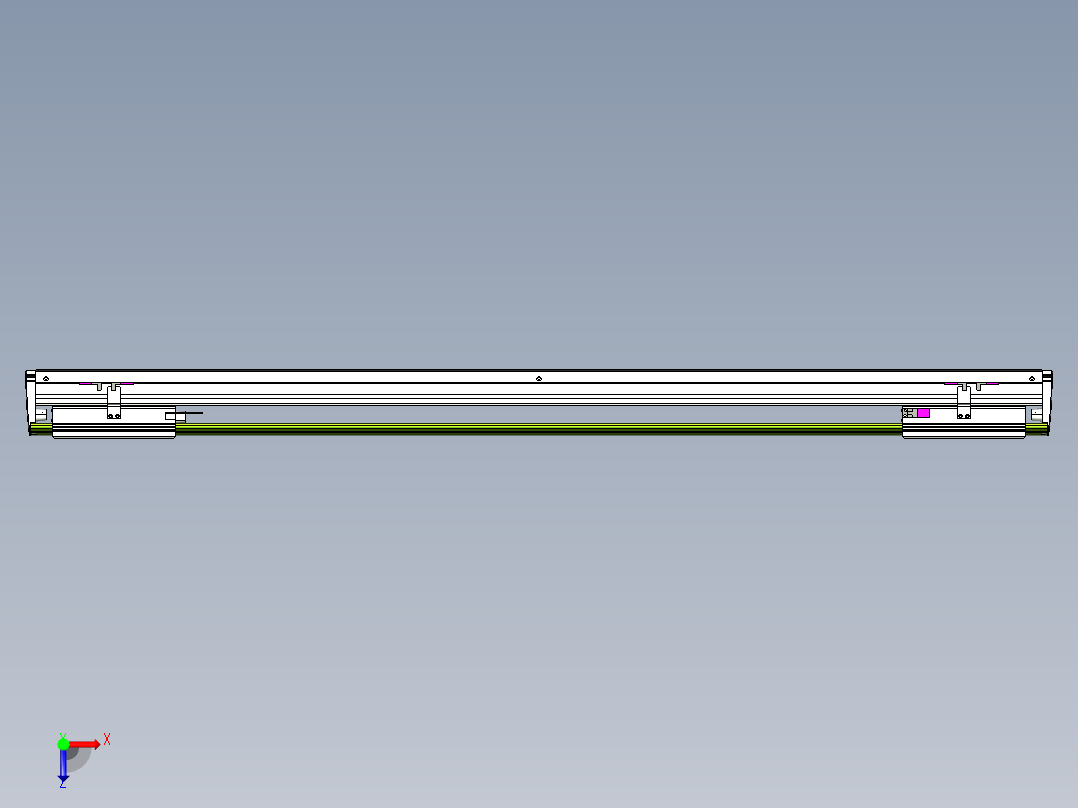 威洛博VL系列3d模型模组2VL22H2Y-S1050俯视图
