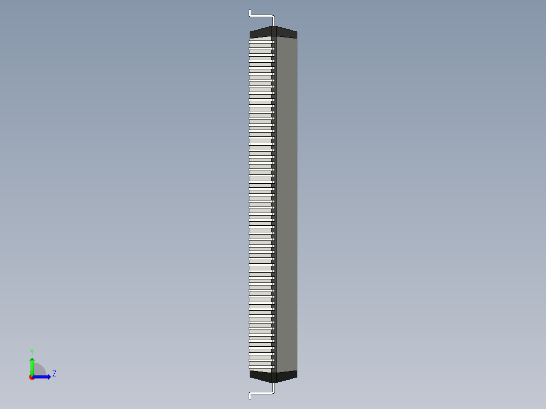 元器件3D封装QFP208_FPT-208P-M02172左视图