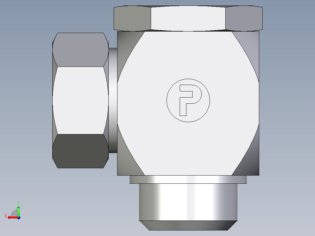 卡套式工业通用硬管接头EO_High_pressure_banjo_elbow_WH35ZLMKDSCF后视图