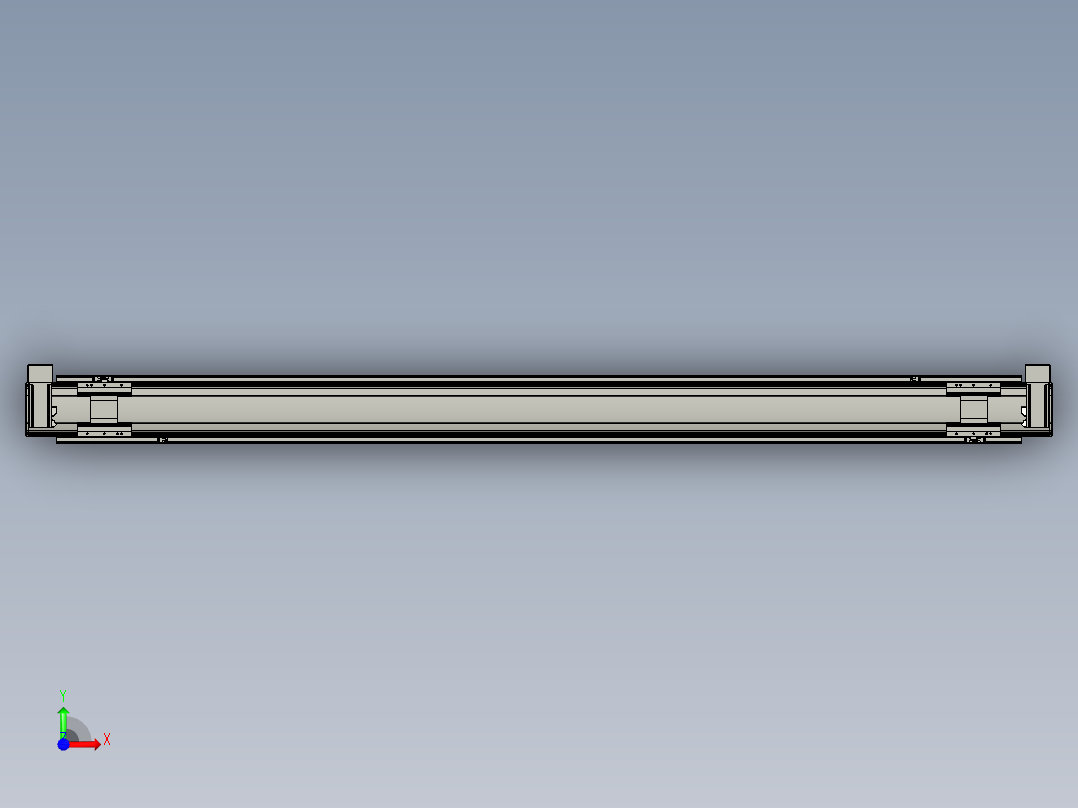 威洛博双电机滑台-VBF14S2-L50-S2100-BU-P40-C6前视图