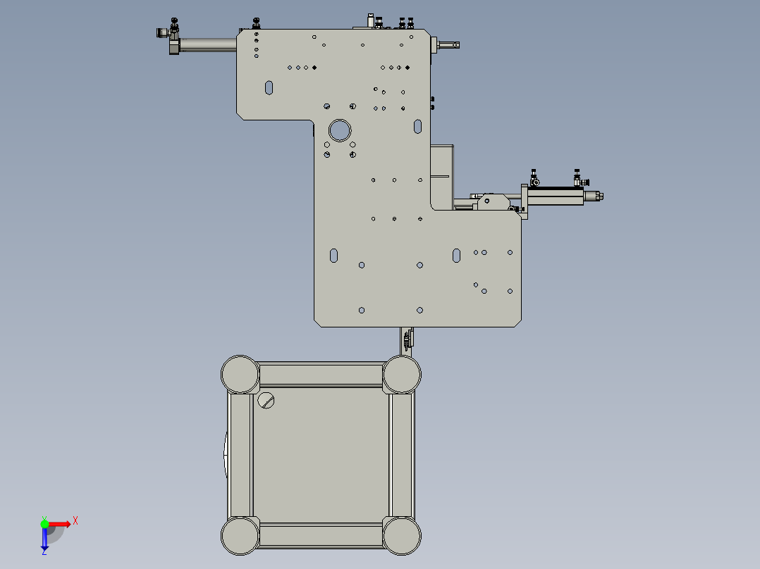 异形方产品振动盘上料（26-37）俯视图