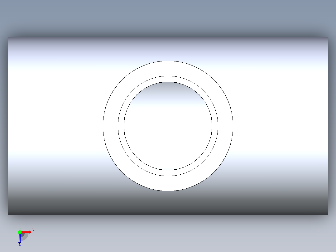 聚氯乙烯配件02-Sch80_ReducingTee_SxSxS_801-211_1.5in x 1in俯视图