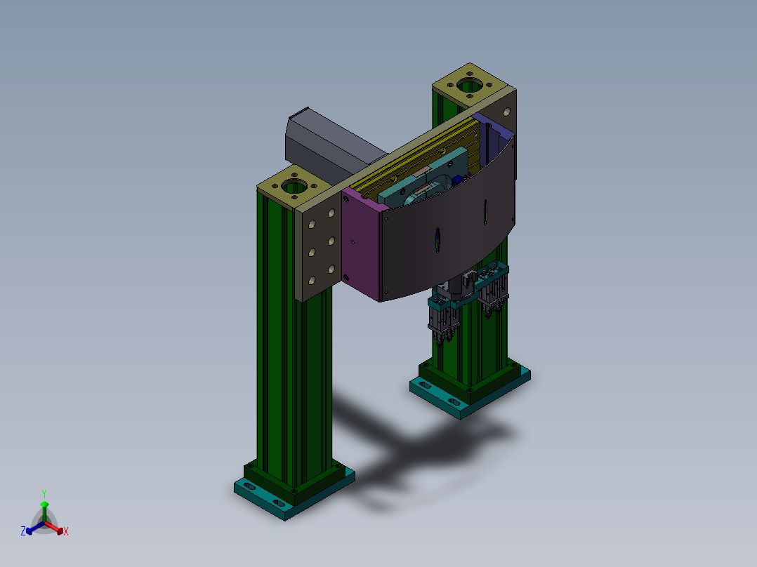 搬运机构正等轴测图