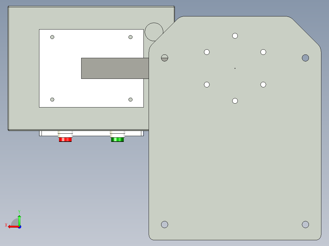 伺服拧紧机三维后视图