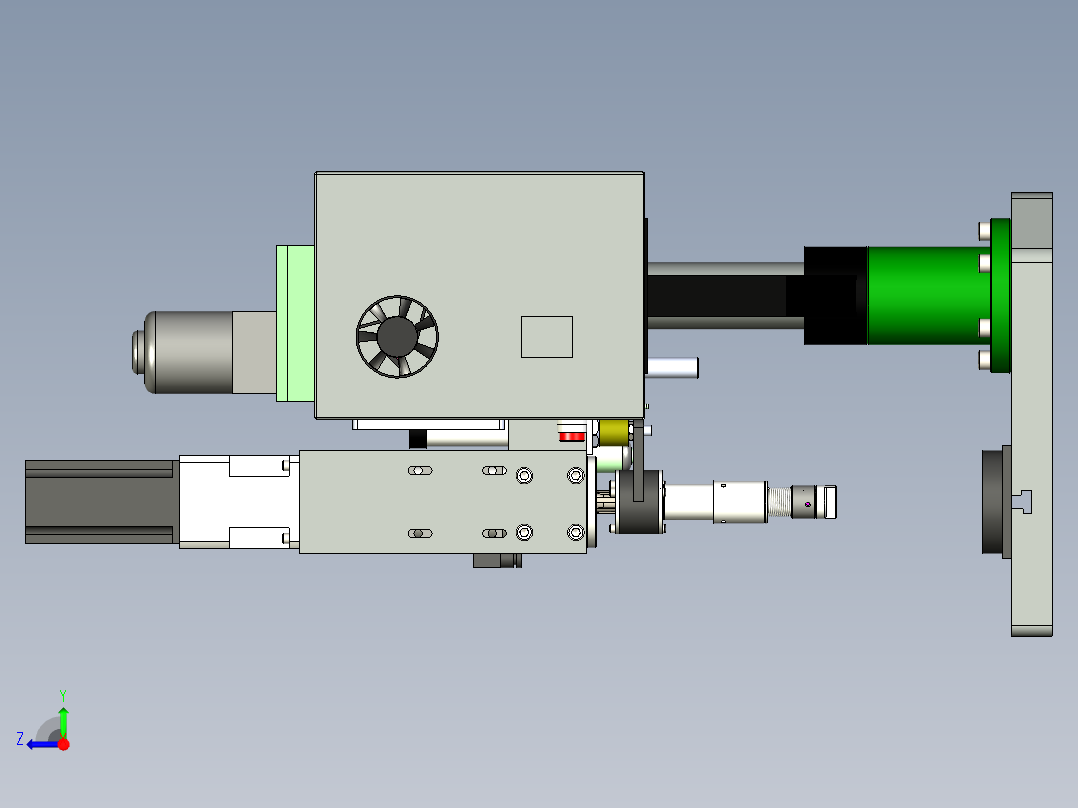 伺服拧紧机三维右视图