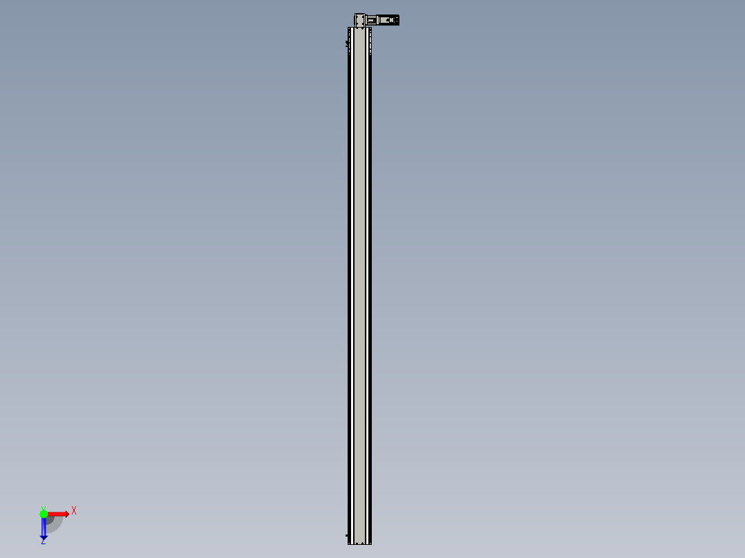 东锦同步带传动-直线滑台模组DH135B-L125-S2750-BL-P400W-C3俯视图