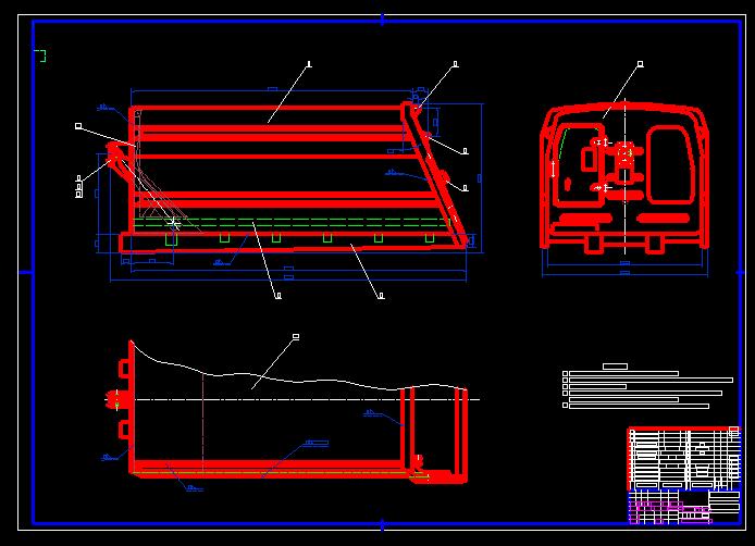 QC049-YD5141SYZ后压缩式垃圾车的上装箱体设计[全套CAD和文档]