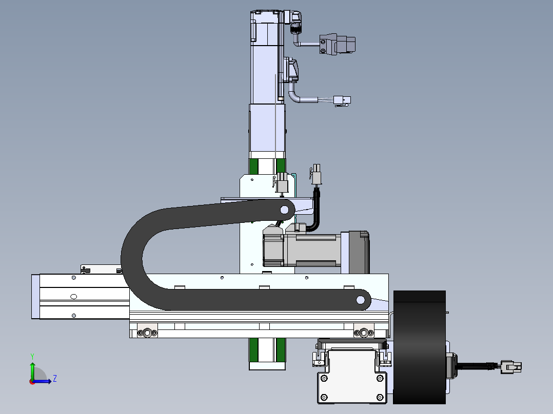 内嵌直交机械手XYG系列XYG321-A4左视图