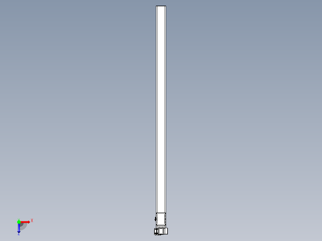同步带全封闭直线模组TPA-HCB-105D-90-L2100-RP-Y-P20-N3俯视图