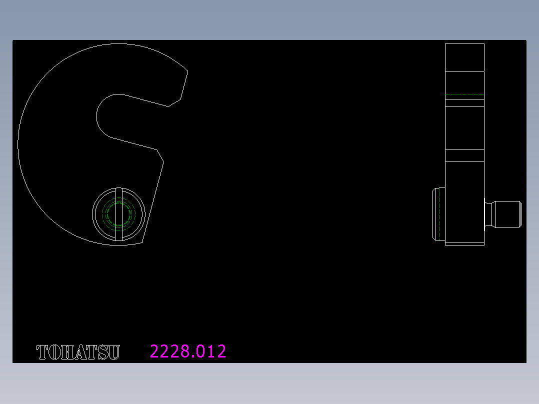 夾具華司2228-2D多系列多零件图纸模型