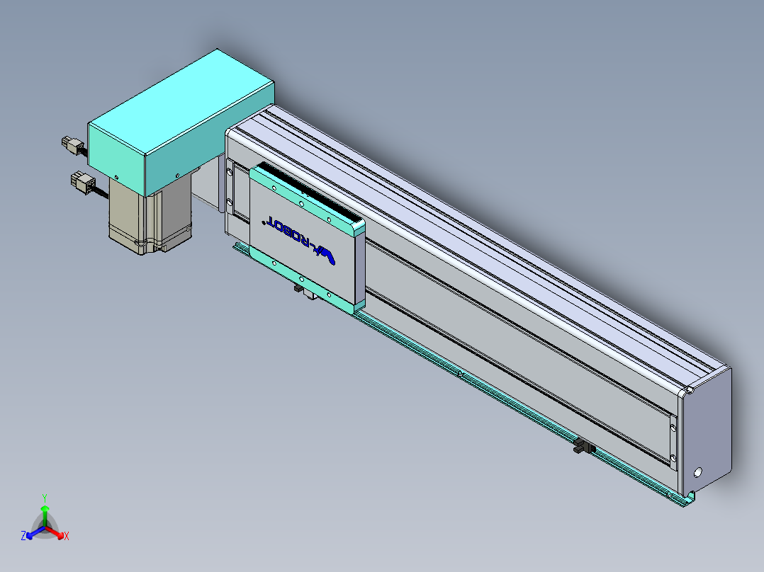 威洛博VBC同步带传动一无尘环境VBC14-L45-S400-BRU-ZP75-C3正等轴测图