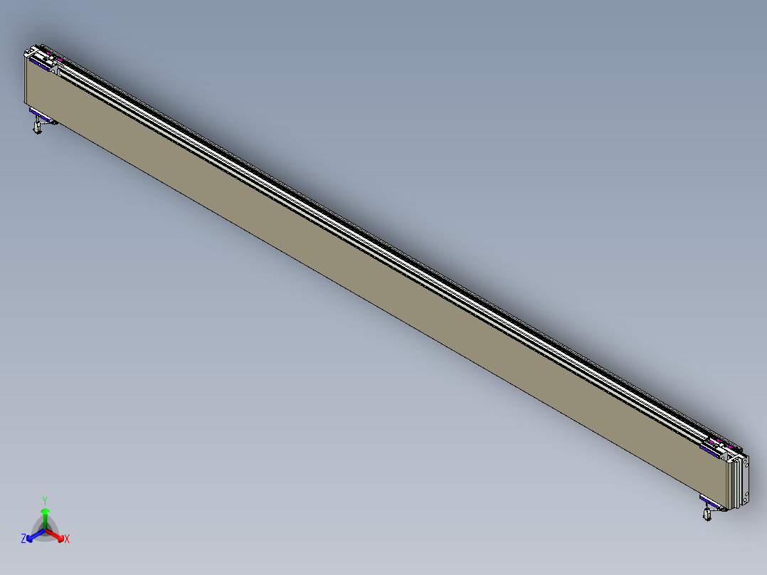威洛博VL系列直线电机模组-2VL22H1-S3500正等轴测图