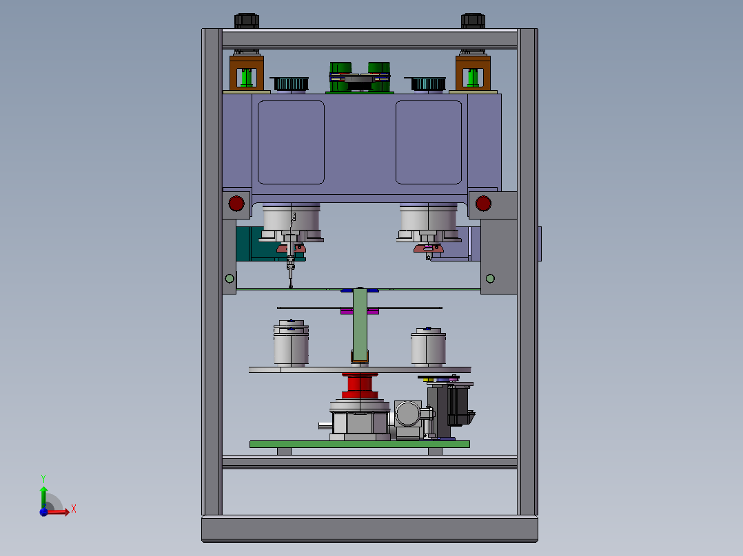 电气电机绕线机 stp前视图