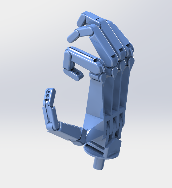 简易仿生手掌结构3D图纸 STEP x_t格式(1)