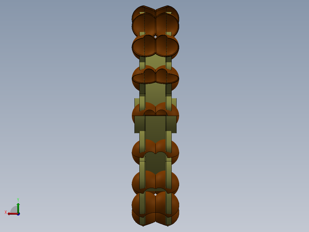 旋转结构后视图