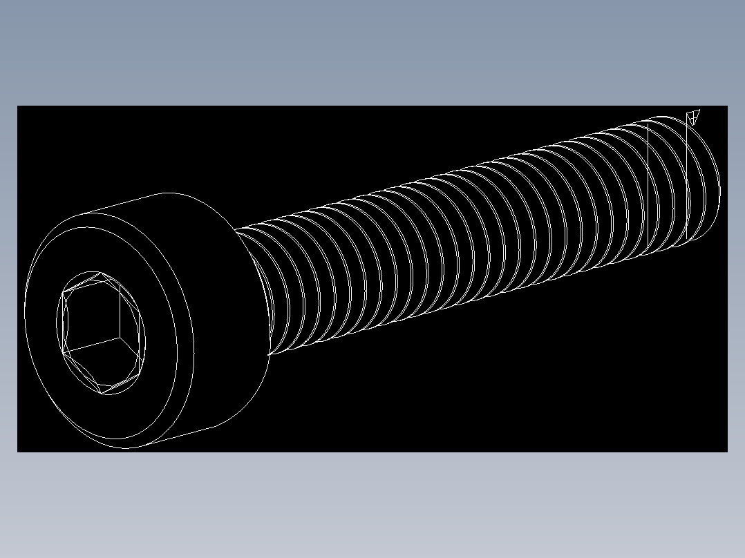 M3 x 0.5mm Thread 16mm LONG SOCKET HEAD CAP SCREW.DWG