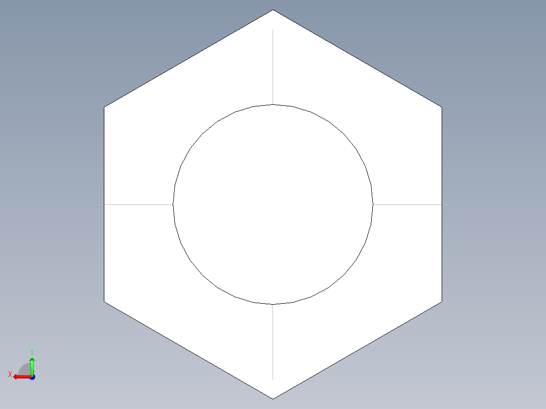 螺帽BJ610,611-3D多系列多零件图纸模型后视图