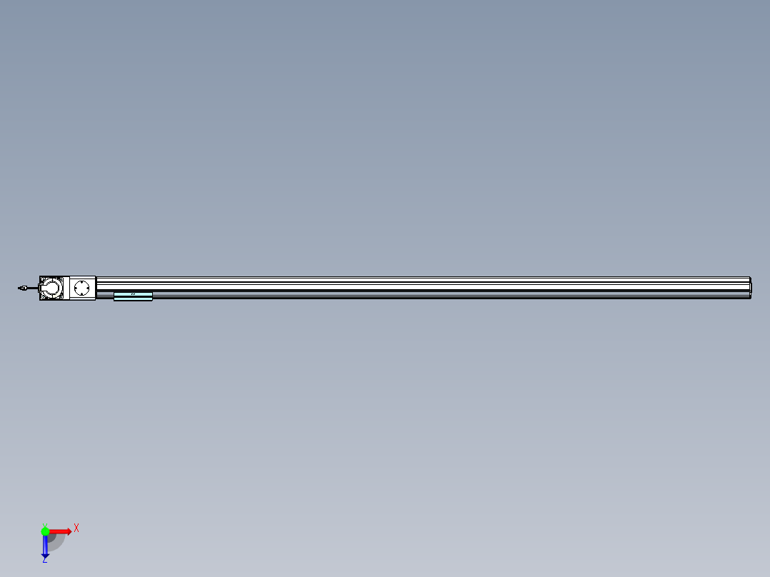威洛博VBF同步带传动一般环境VBF14-L45-S2100-BL-ZP75-C3俯视图
