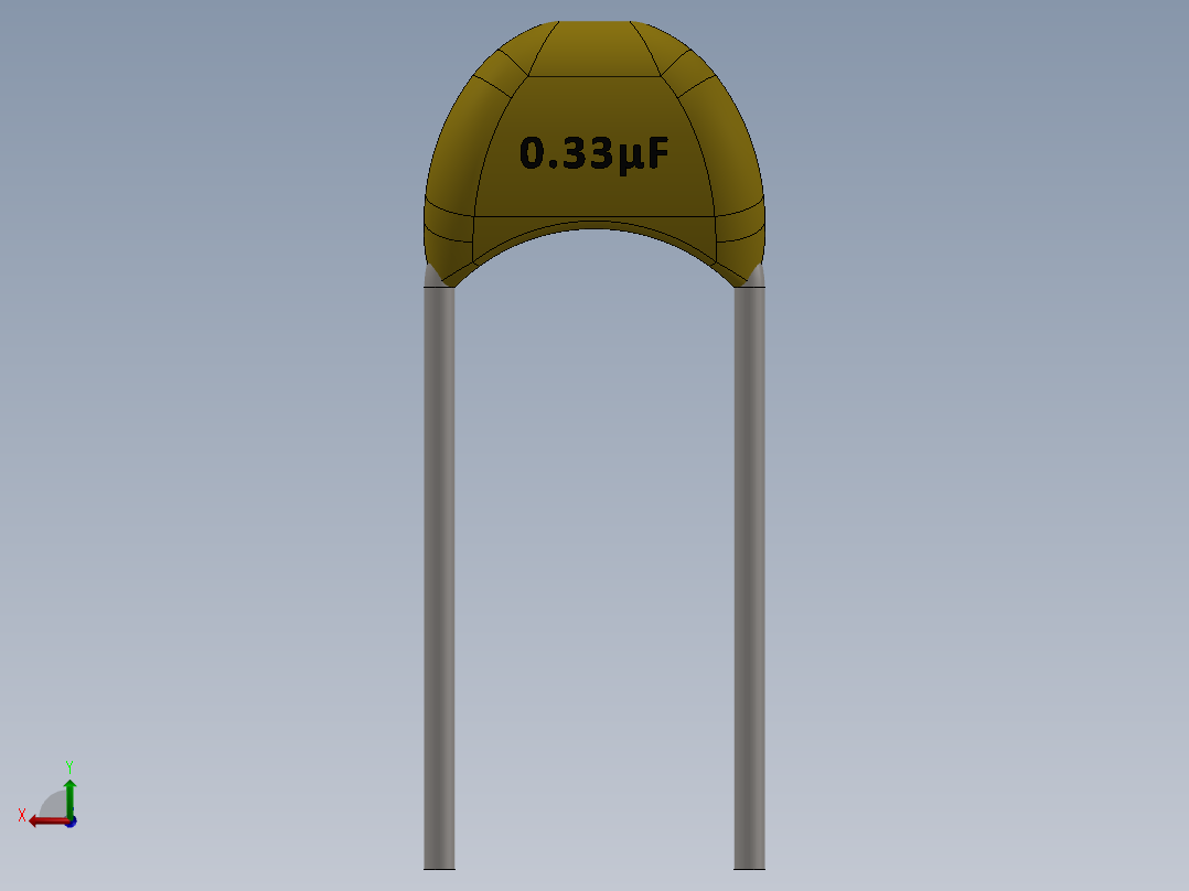 电容器 二极管 电阻器-Capacitor Ceramic 334 0.33uF后视图