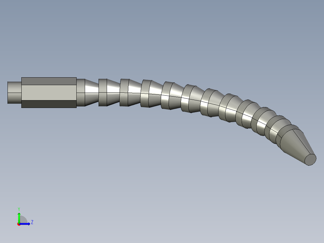 8分3球阀-8分3竹节管左视图