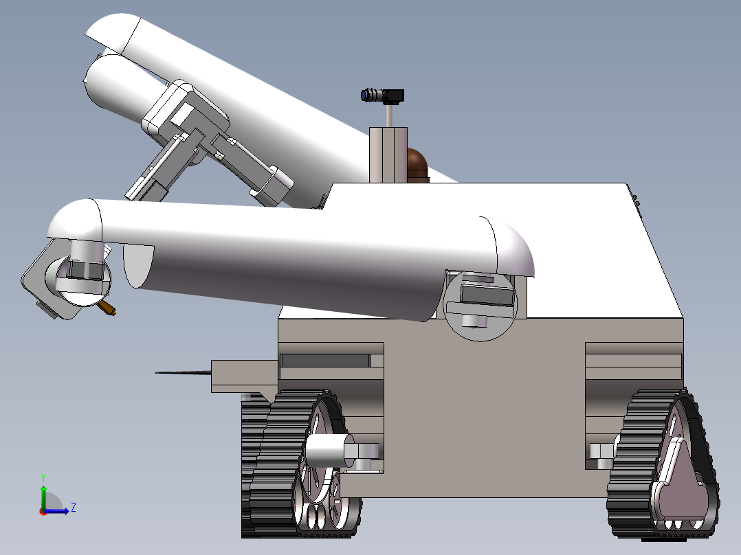 树木检测输液车左视图