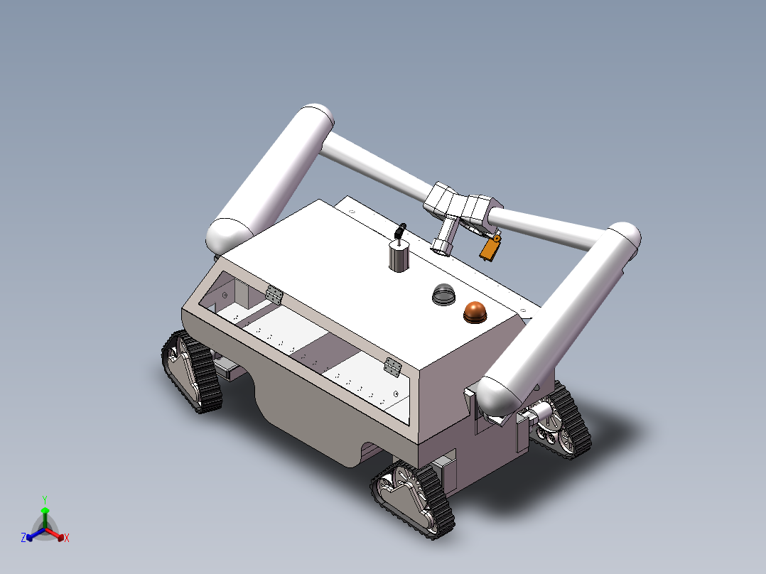 树木检测输液车正等轴测图