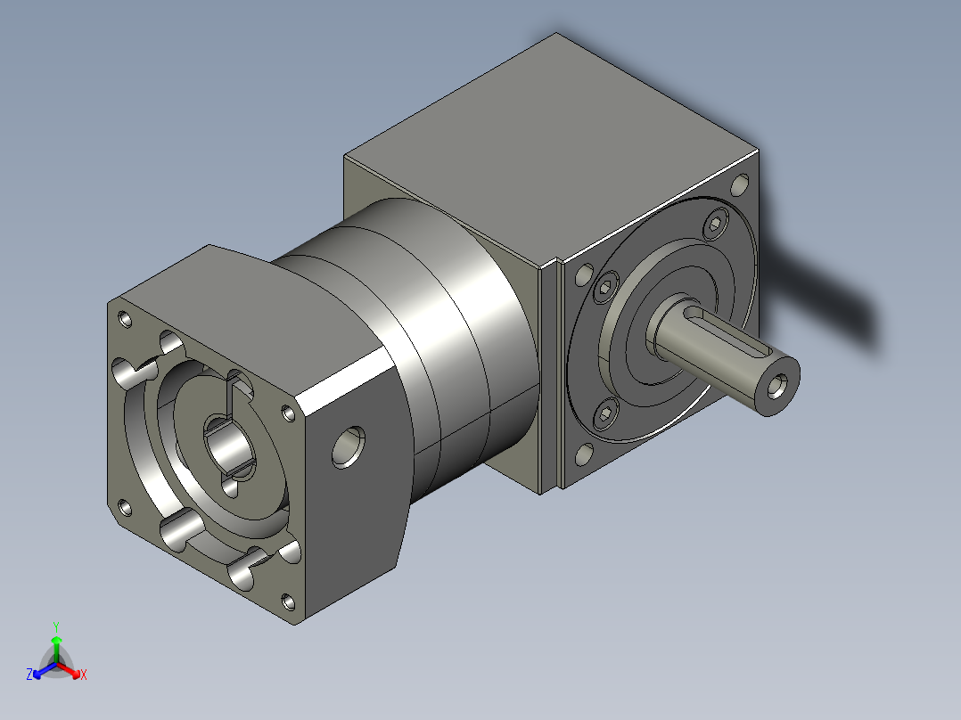 HZT170FC1-L2-(A)-S2-P2-(22-60-110-M8-145)正等轴测图