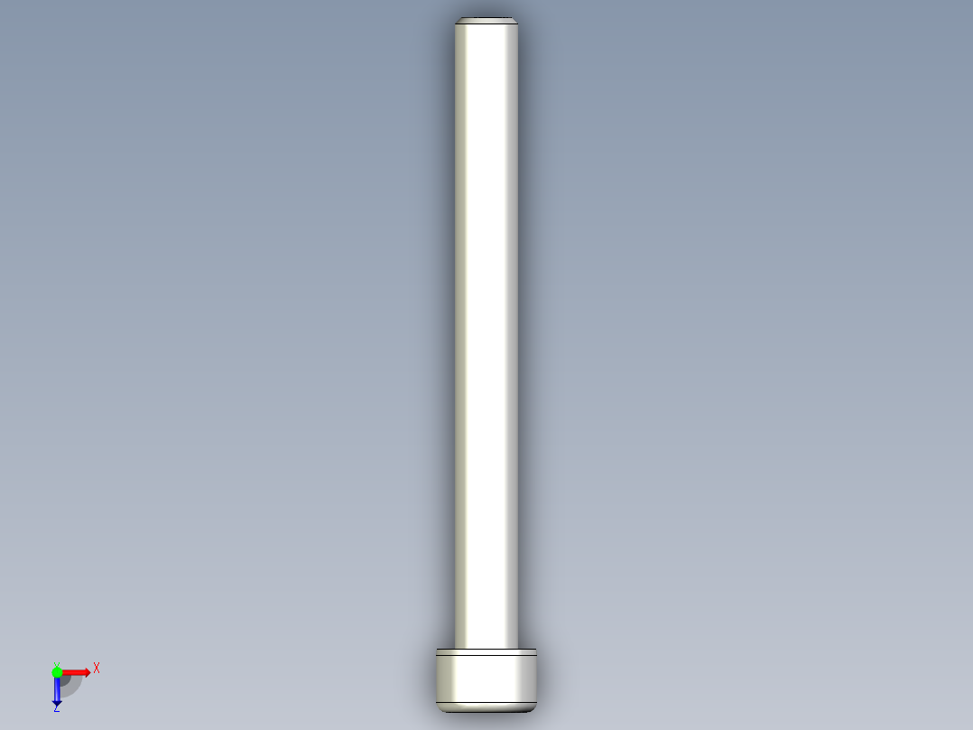 有頭內六角螺絲 CBB-3D多系列多零件图纸模型俯视图