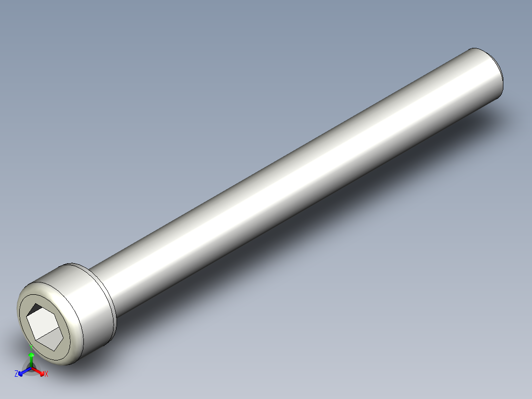 有頭內六角螺絲 CBB-3D多系列多零件图纸模型正等轴测图