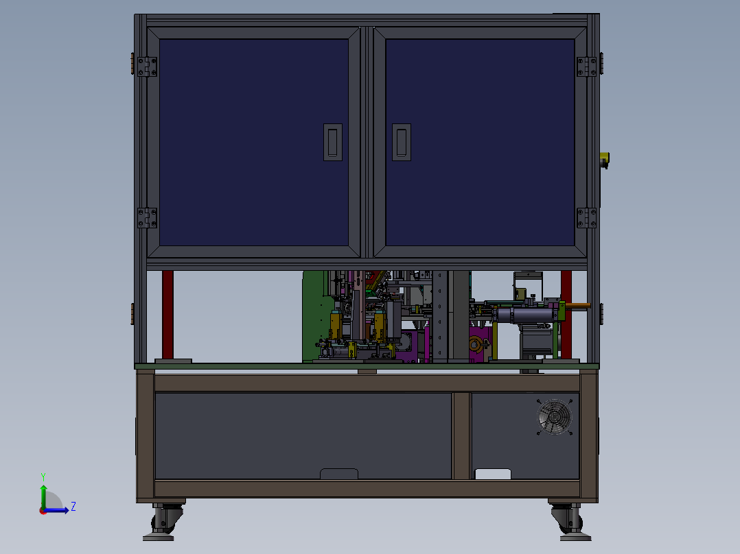 自动PCM胶折弯整形机sw18左视图