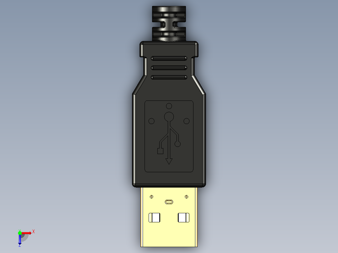 USB接口俯视图