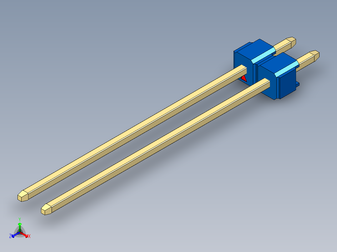 彩色公头100mil（2.54mm）系列-DS1021_blue_1x02p_100mil_Type43_rev1.0