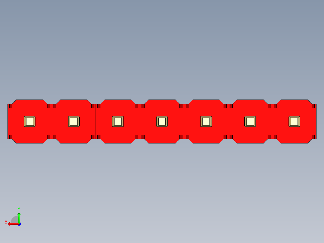 彩色公头100mil（2.54mm）系列-DS1021_red_1x07p_100mil_Type43_rev1.0后视图