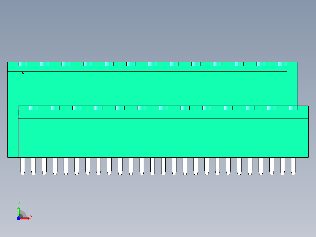 DEGSON 2EDG 系列 5.0mm 可插拔接线端子组-2EDGVTC-5.0-26P-14-00AH前视图