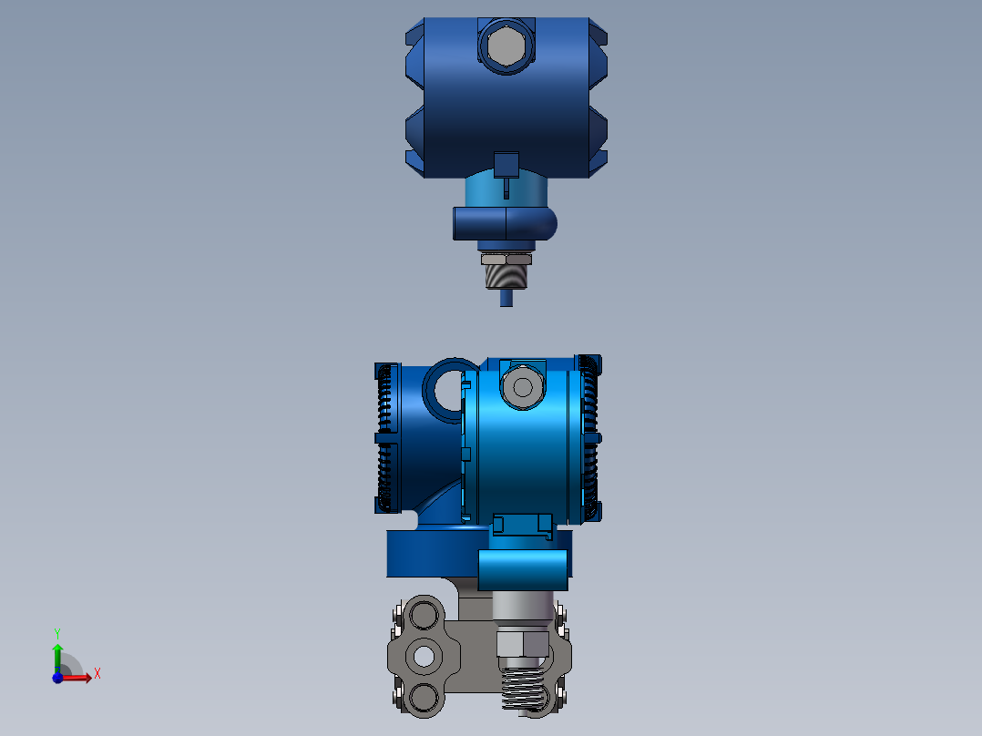 压力变送器SW模型前视图