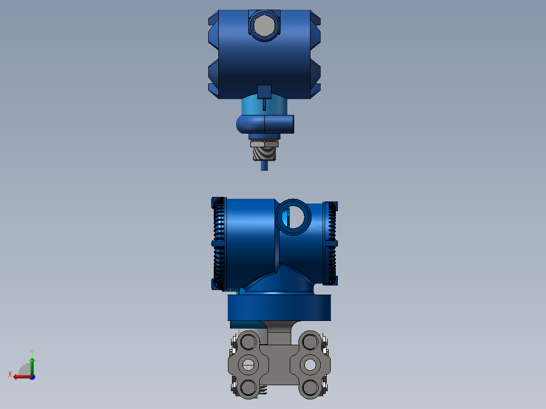 压力变送器SW模型后视图