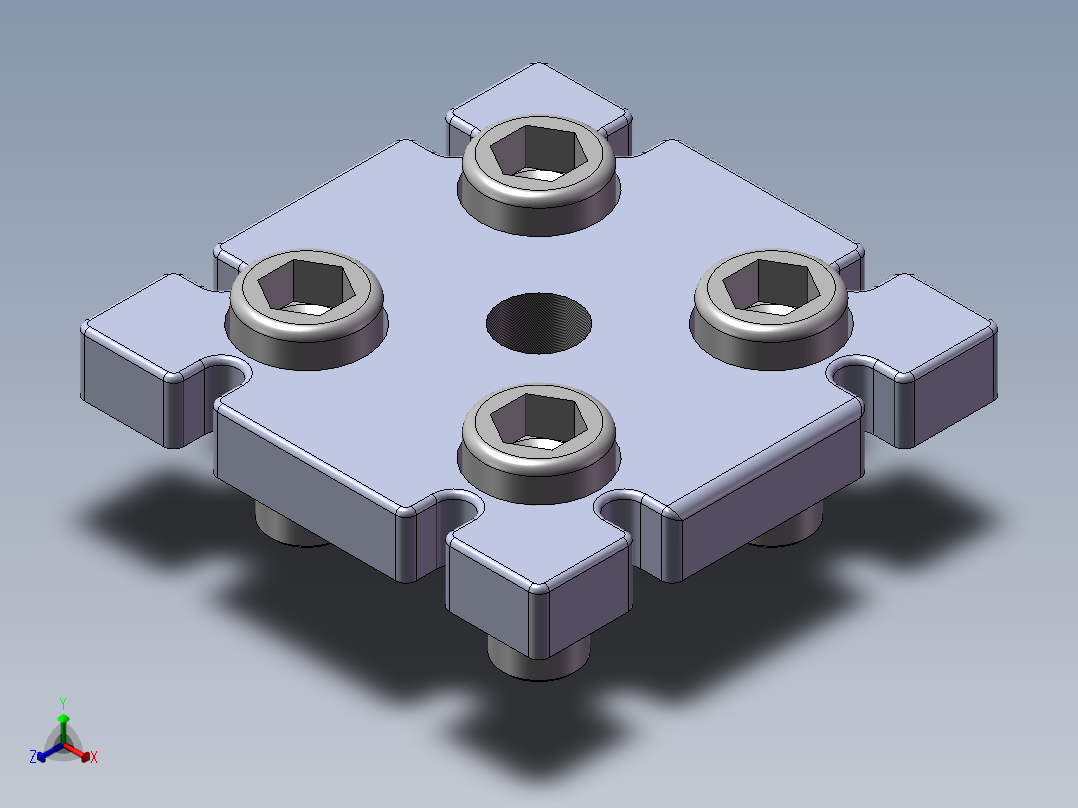 铝型材及其附件5.33.45.9090.M16正等轴测图