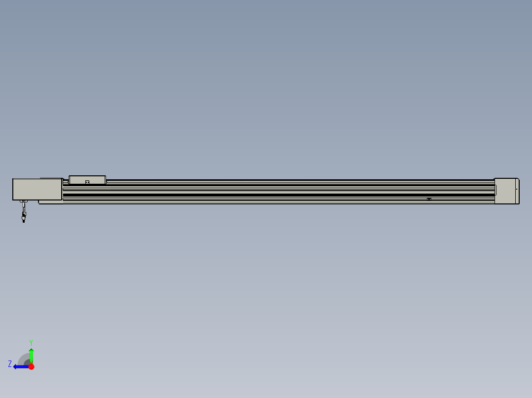 威洛博直线电机模组EB8-L100-S1550-BL-P75-MS3右视图